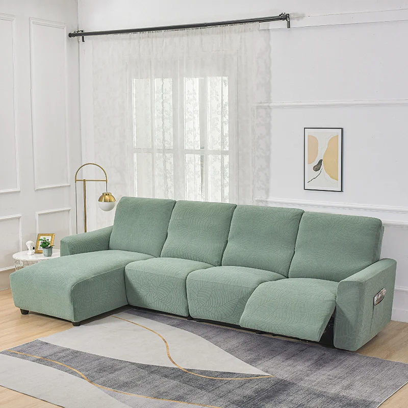 Housse de Canapé Relax Jacquard Vert eau