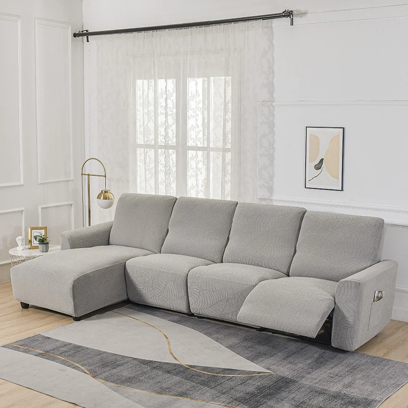 Housse de Canapé Relax Jacquard Gris