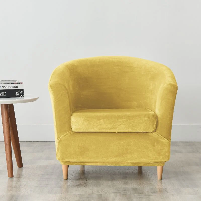 Housse de fauteuil cabriolet Velours jaune