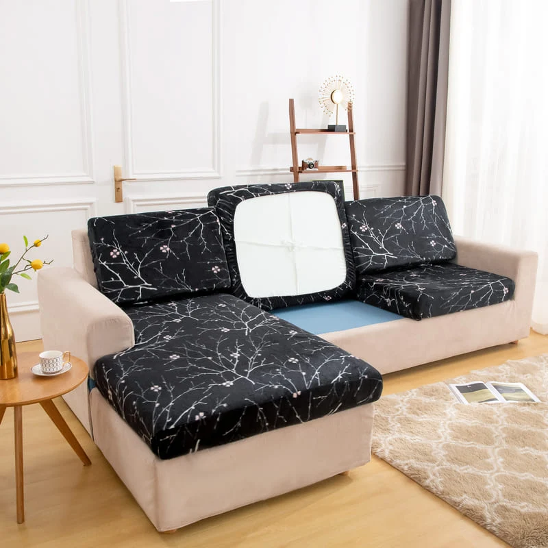 Housse Peluche Pommier pour Coussin d'Assise de Canapé