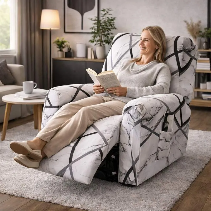 Housse Fauteuil Relax Marbre