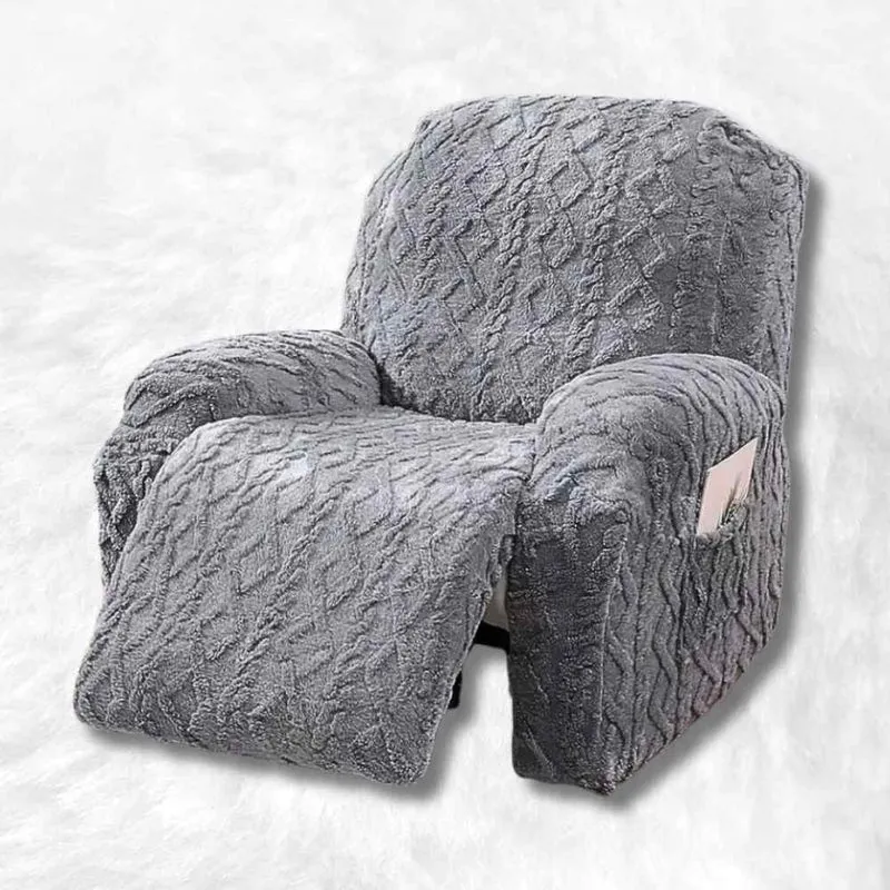Housse Fauteuil Relax Tricot grise