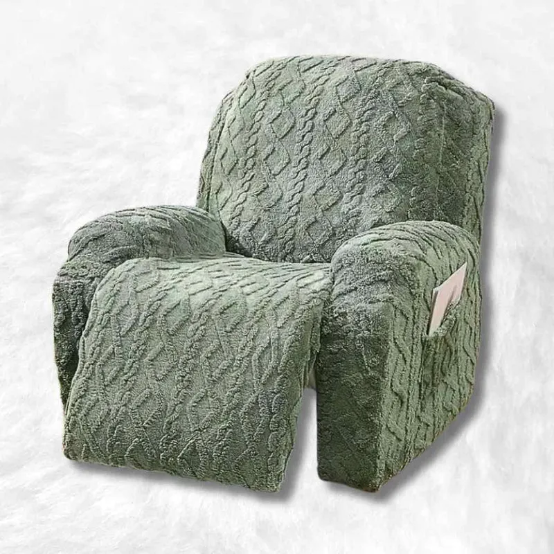 Housse Fauteuil Relax Tricot verte