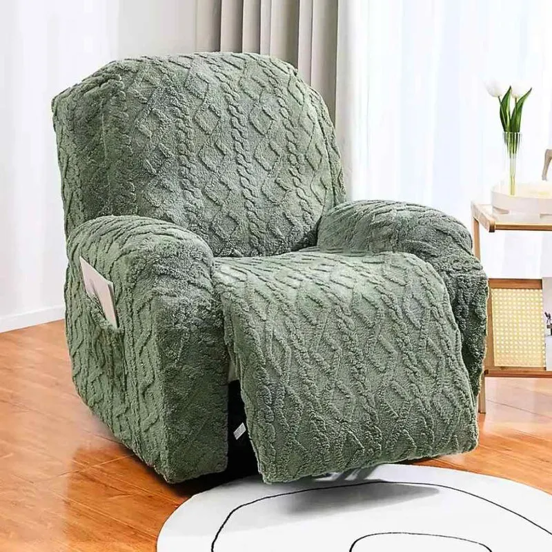 Housse Fauteuil Relax Tricot verte