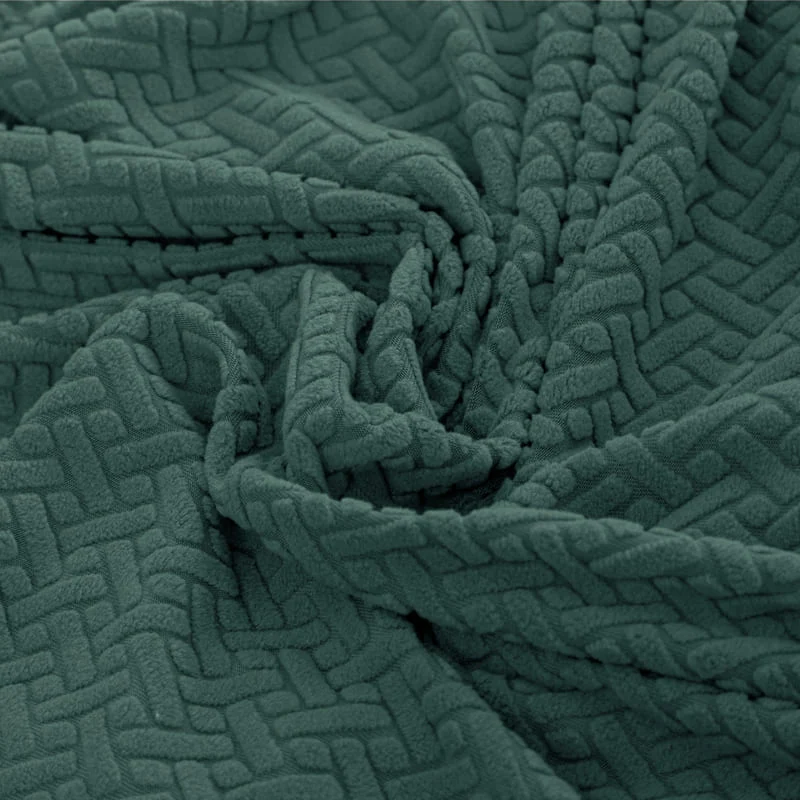 Housse Microfibre Verte pour Coussin d'Assise de Canapé