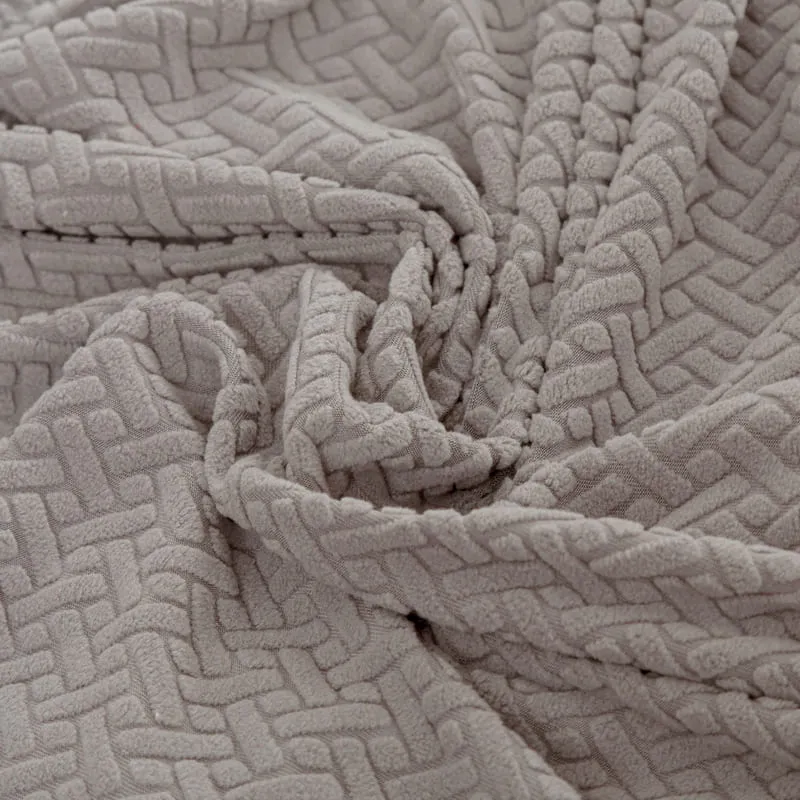 Housse Microfibre Taupe pour Coussin d'Assise de Canapé