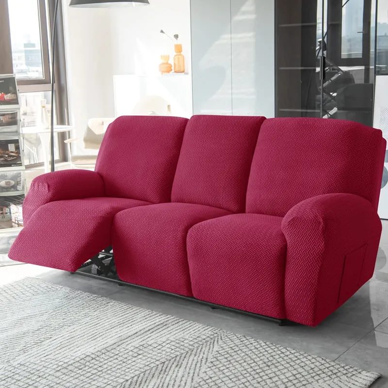 Housse de Canapé Relax Microfibre Bordeaux