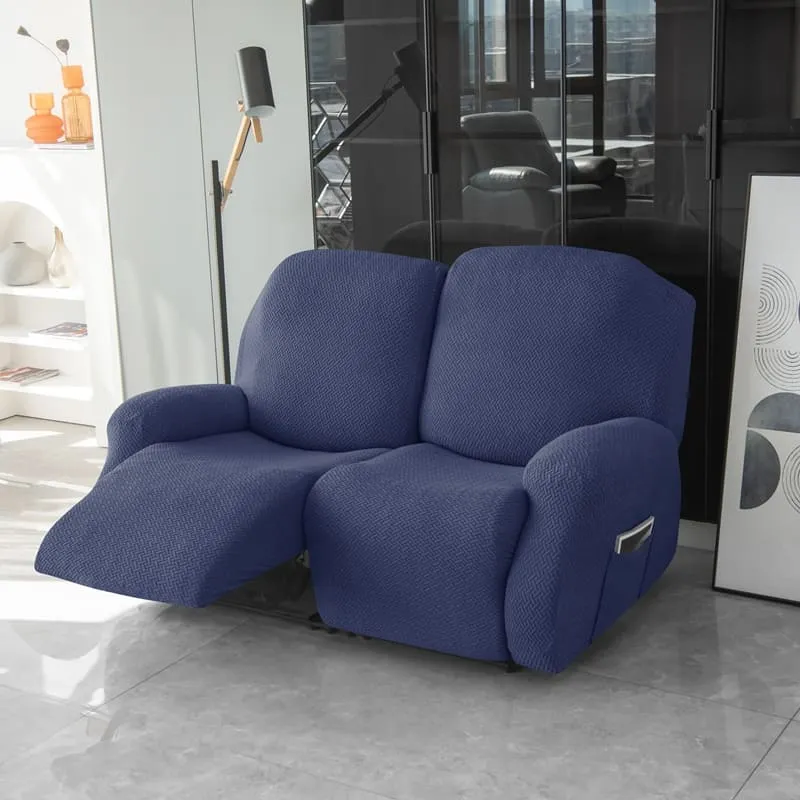 Housse de Canapé Relax Microfibre Bleu Marine