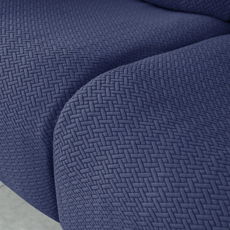 Housse de Canapé Relax Microfibre Bleu Marine