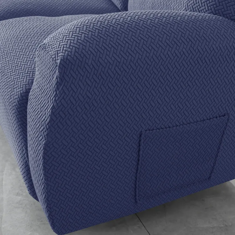 Housse de Canapé Relax Microfibre Bleu Marine