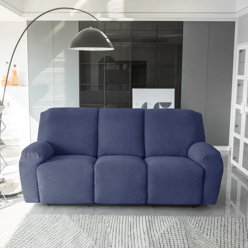 Housse de Canapé Relax Microfibre Bleu Marine