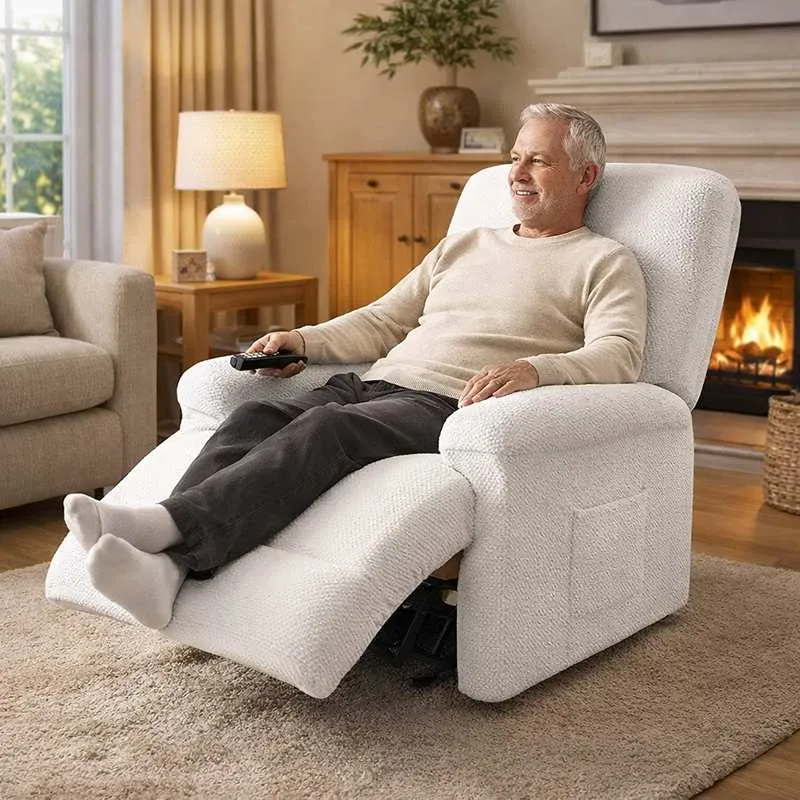 Housse Fauteuil Relax blanche