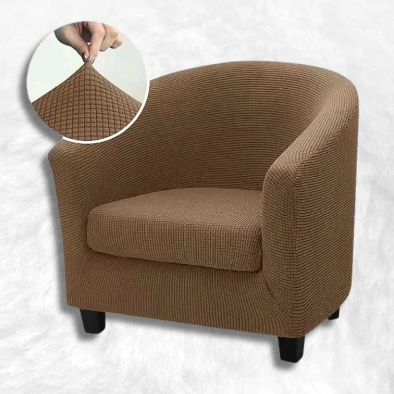 Housse Fauteuil Club Cabriolet marron