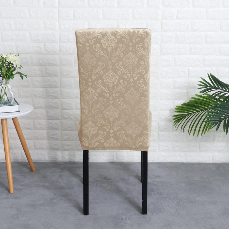 Housse de Chaise Velours Lys Beige