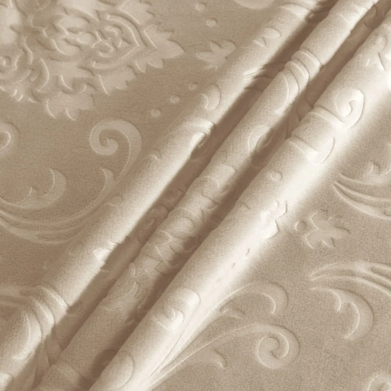 Housse de Chaise Velours Lys Beige