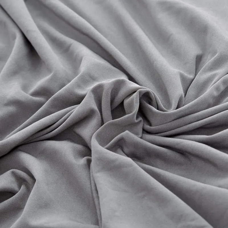 Housse extensible Gris clair pour Coussin de Canapé