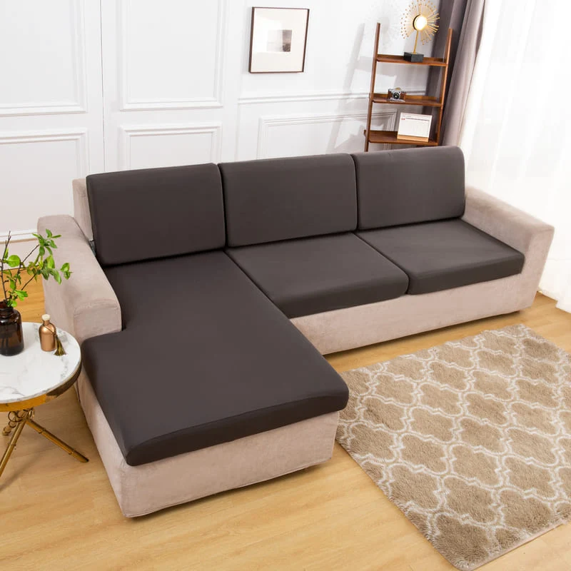 Housse extensible Gris anthracite pour Coussin de Canapé
