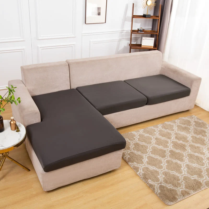 Housse extensible Gris anthracite pour Coussin de Canapé