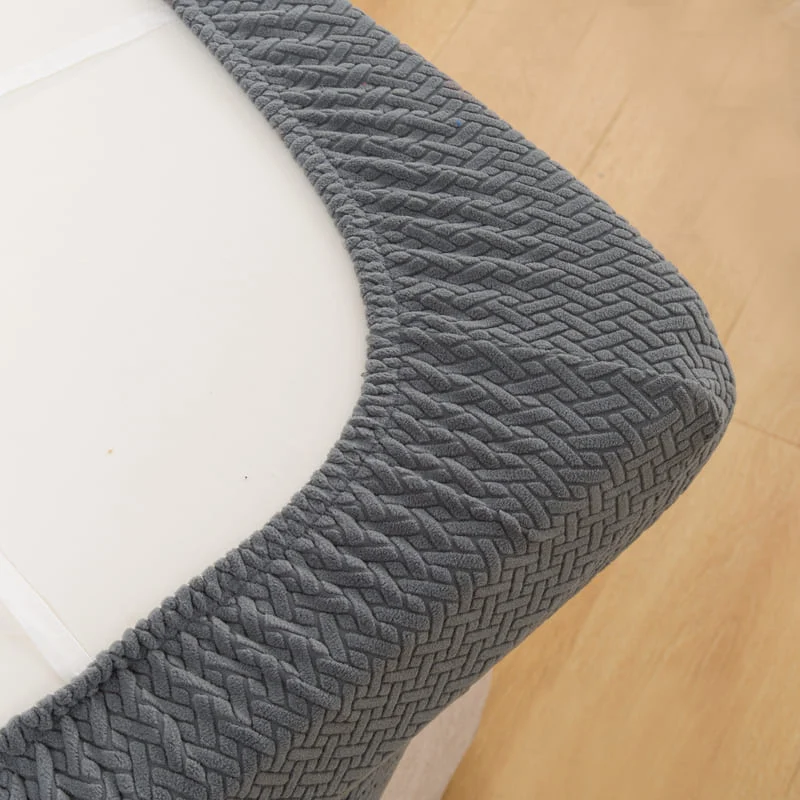 Housse Microfibre Grise pour Coussin d'Assise de Canapé