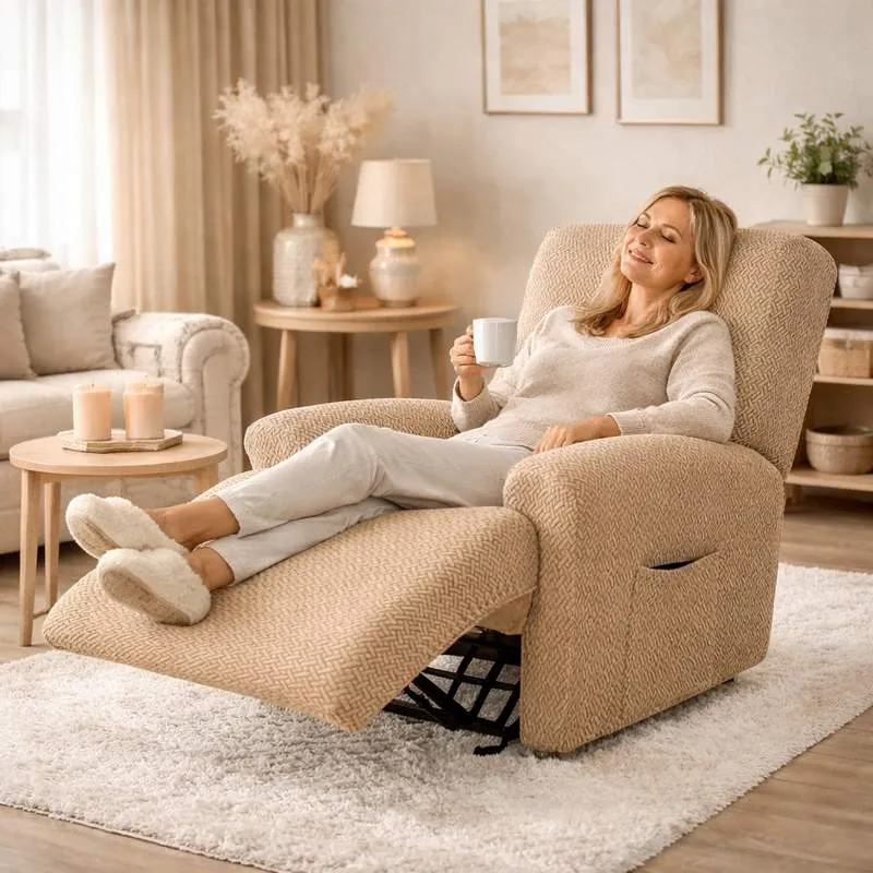 Housse Fauteuil Relax beige
