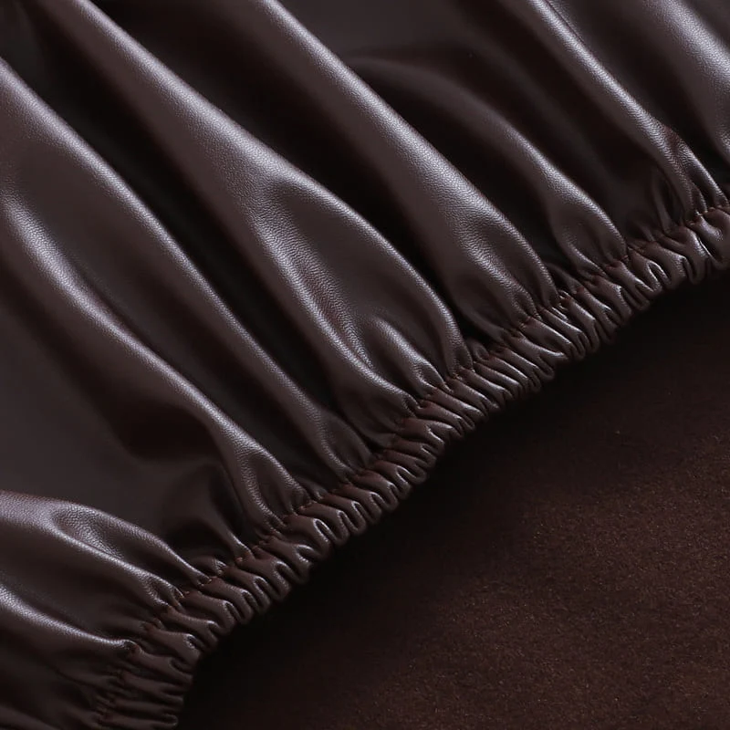 Housse de Chaise de bureau cuir Café