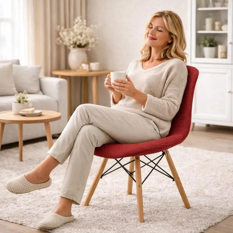 Housse de Chaise Extensible Imperméable rouge
