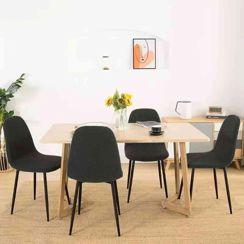 Housse de Chaise Extensible Imperméable noire