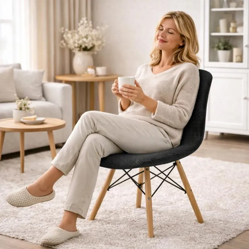 Housse de Chaise Extensible Imperméable noire