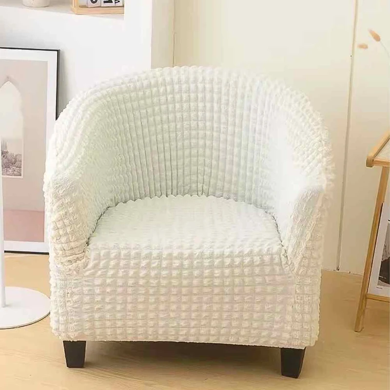 Housse Fauteuil Cabriolet Velours Côtelé blanche