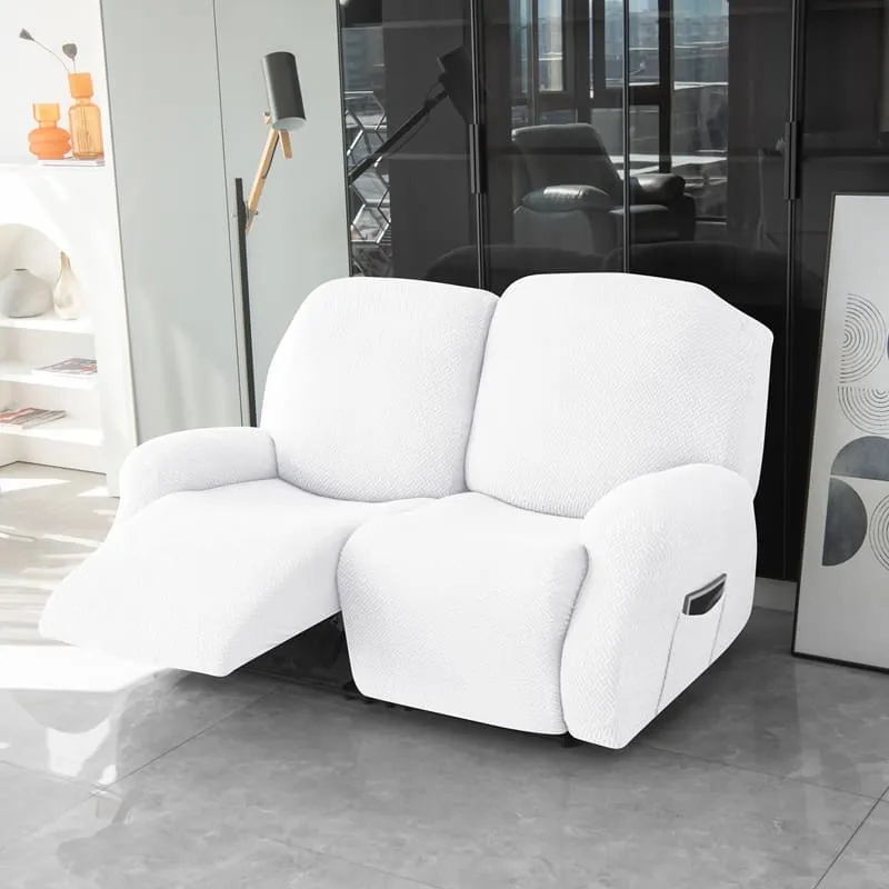 Housse de Canapé Relax Microfibre Blanc