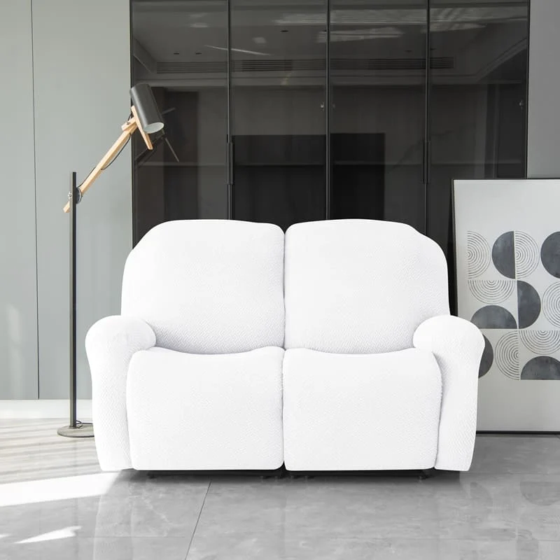Housse de Canapé Relax Microfibre Blanc