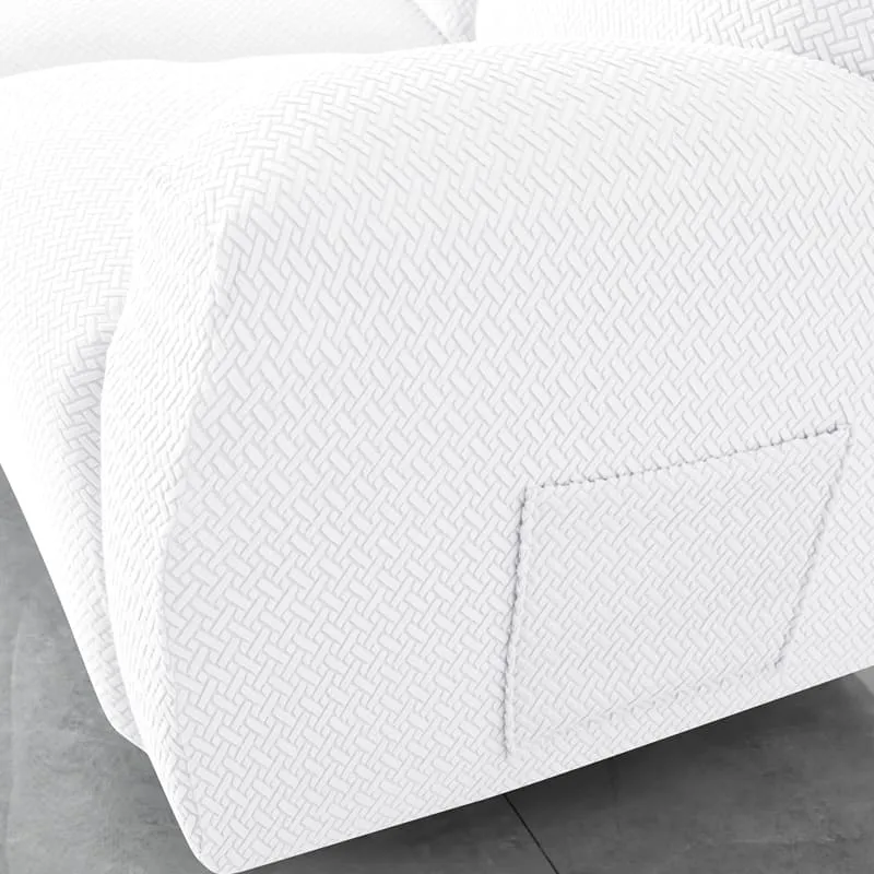 Housse de Canapé Relax Microfibre Blanc