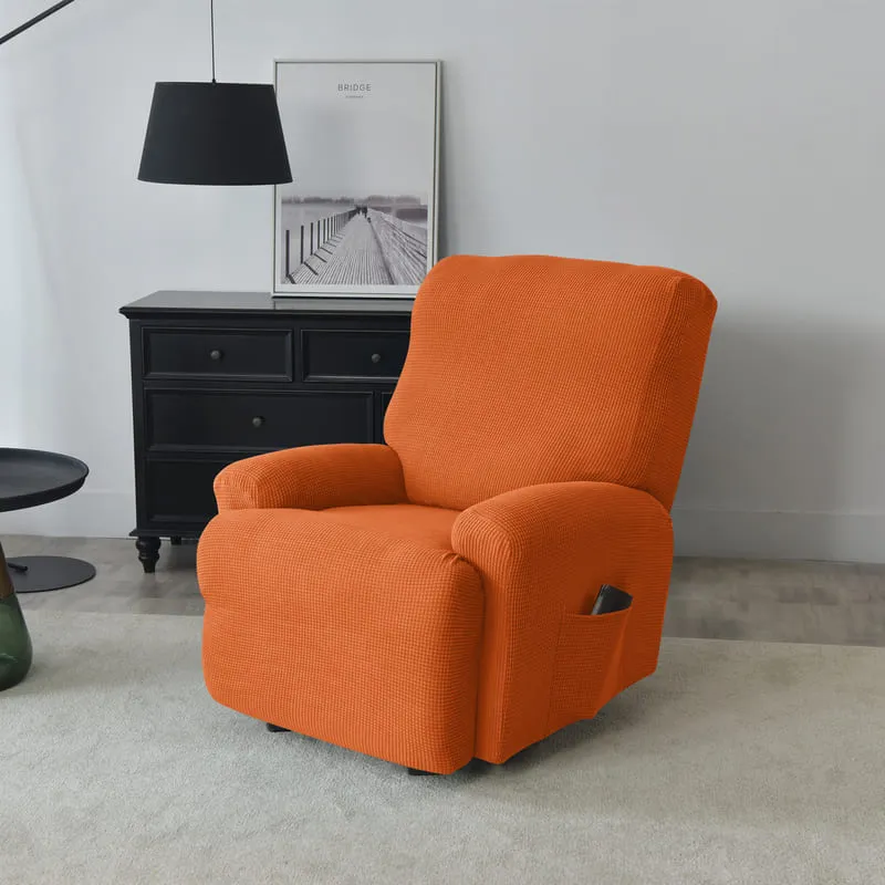 Housse de Fauteuil Relax Jacquard Orange