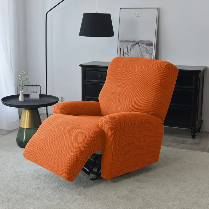 Housse de Fauteuil Relax Jacquard Orange