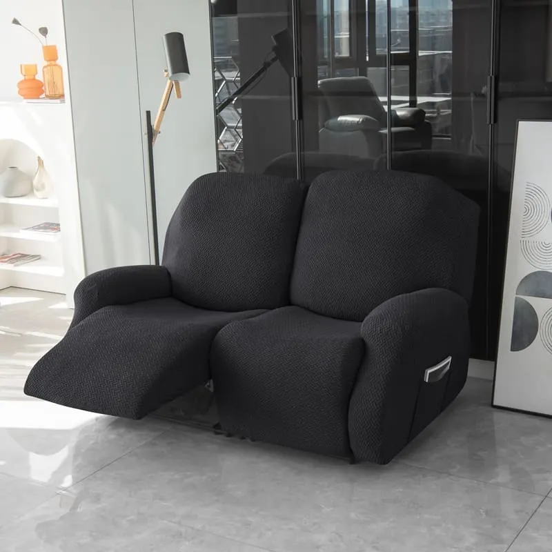 Housse de Canapé Relax Microfibre Noir