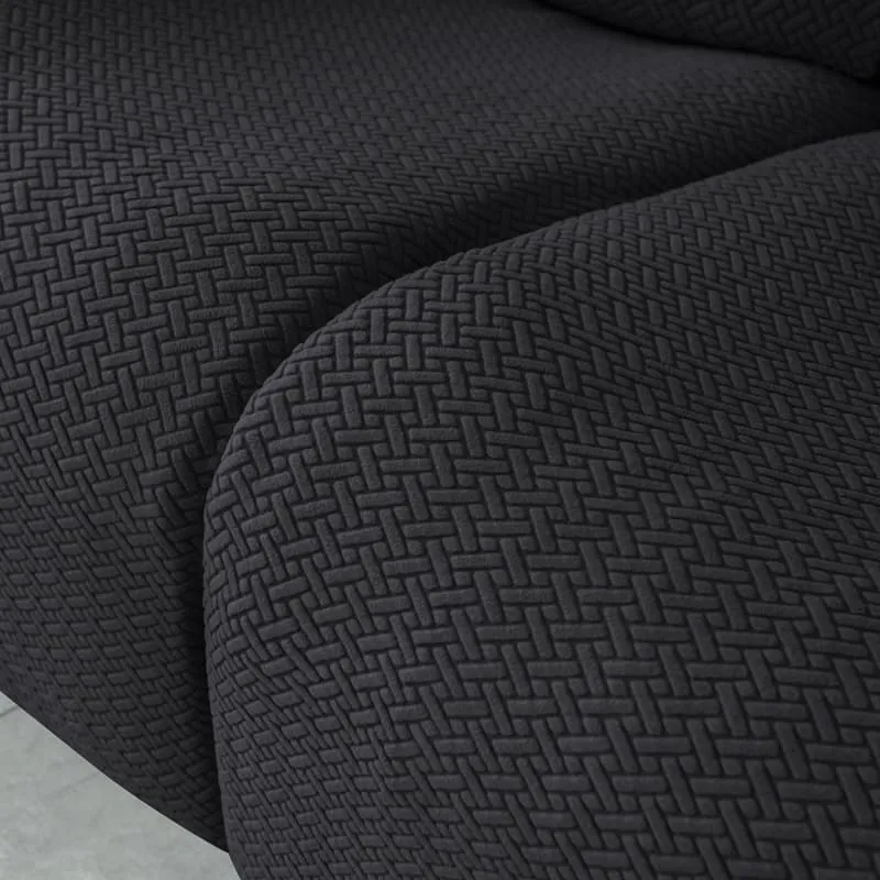 Housse de Canapé Relax Microfibre Noir