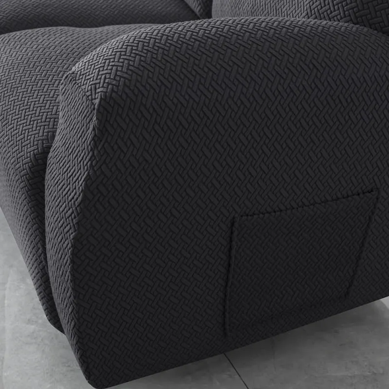 Housse de Canapé Relax Microfibre Noir