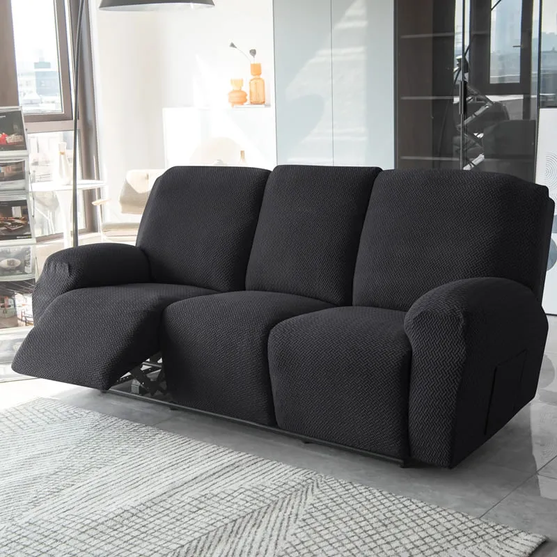 Housse de Canapé Relax Microfibre Noir