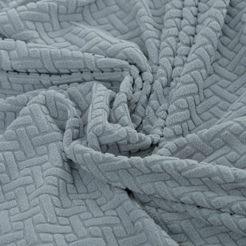 Housse Microfibre Gris clair pour Coussin d'Assise de Canapé