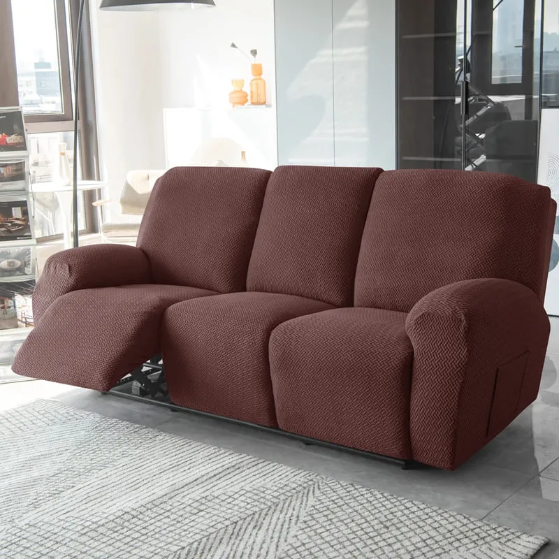 Housse de Canapé Relax Microfibre Marron