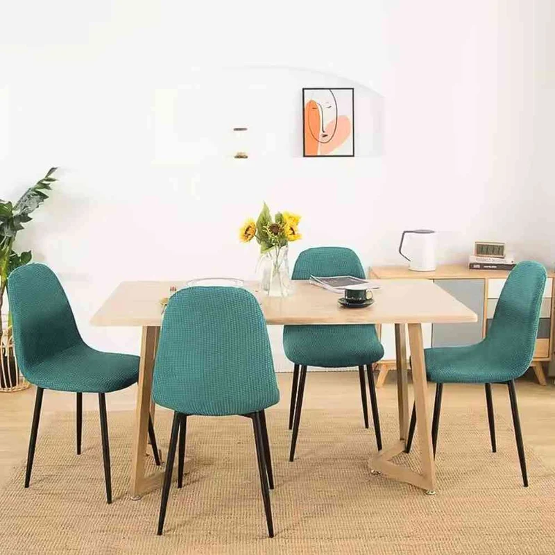 Housse de Chaise Extensible Imperméable turquoise