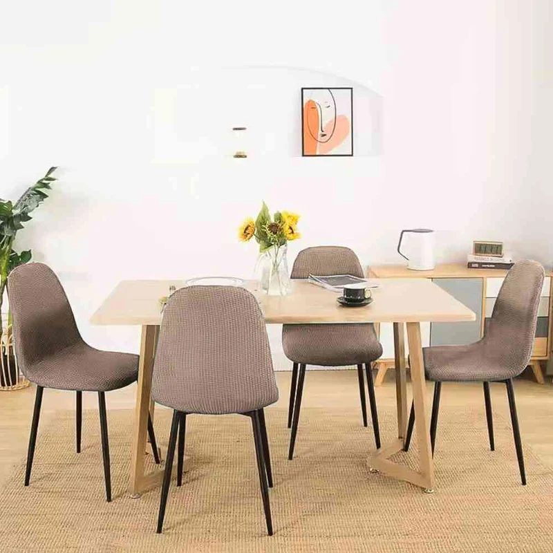 Housse de Chaise Extensible Imperméable beige