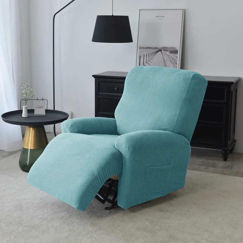 Housse de Fauteuil Relax Jacquard Turquoise