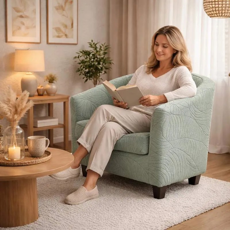 Housse Fauteuil Crapaud Extensible verte