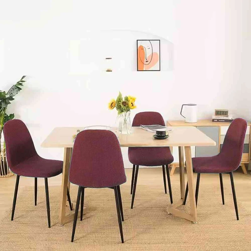Housse de Chaise de Salle à Manger rouge