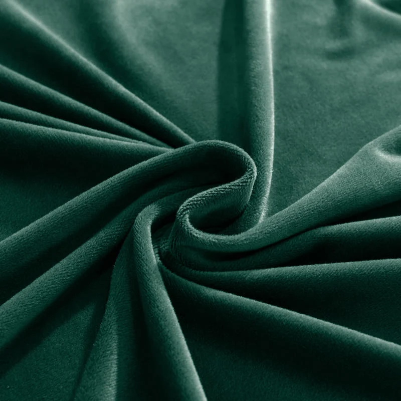 Housse de Canapé d'Angle Velours Vert sapin