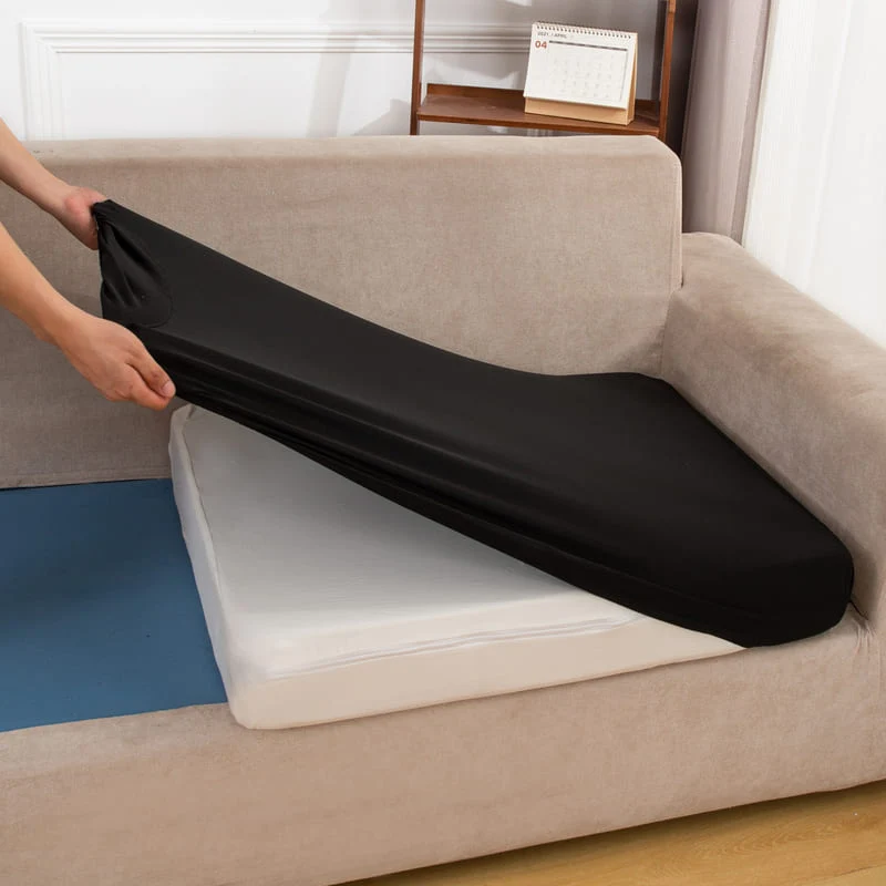 Housse extensible Noire pour Coussin de Canapé