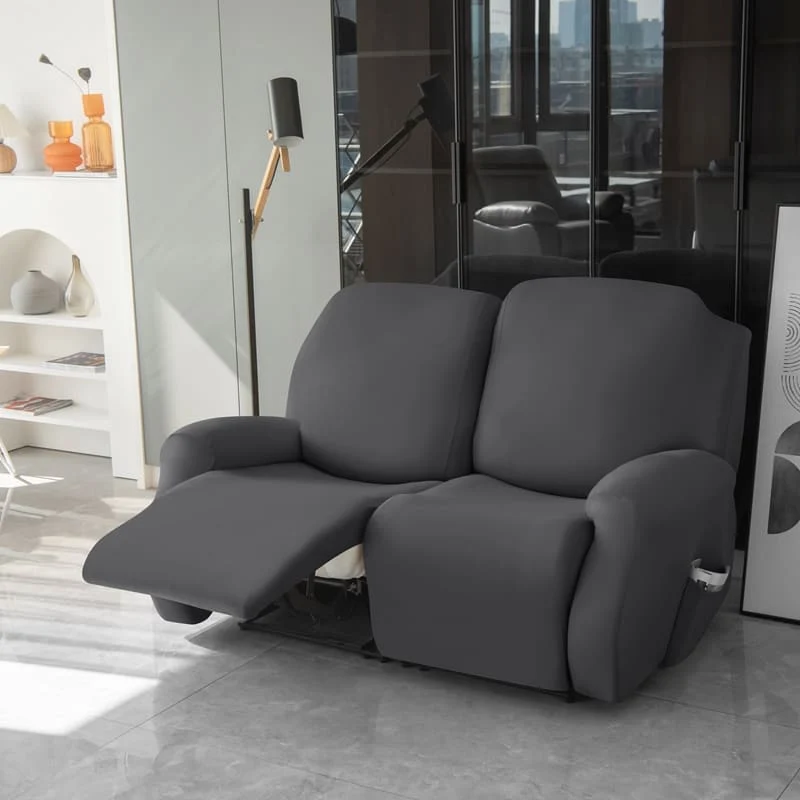 Housse de Canapé Relax Gris foncé