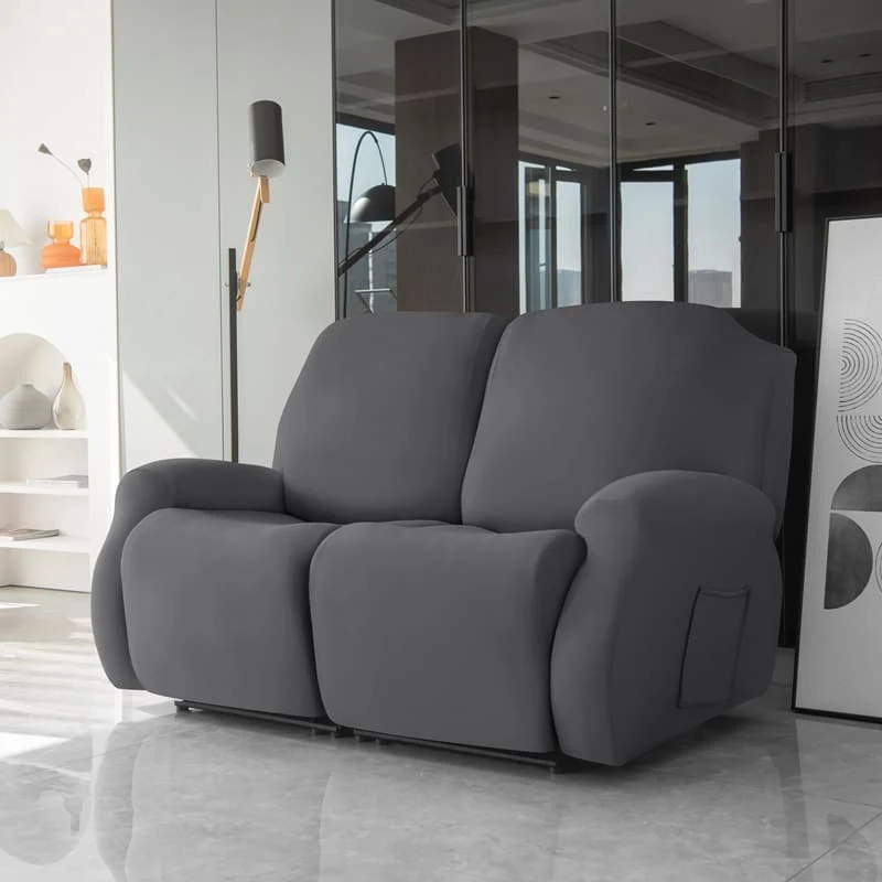 Housse de Canapé Relax Gris foncé