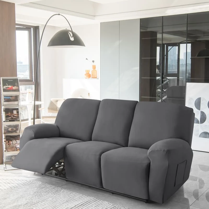 Housse de Canapé Relax Gris foncé